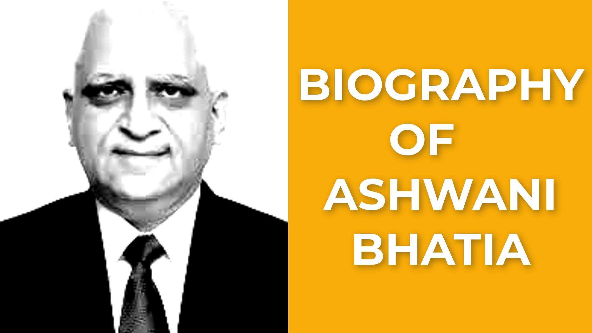 Biography of Ashwani Bhatia SEBI directors